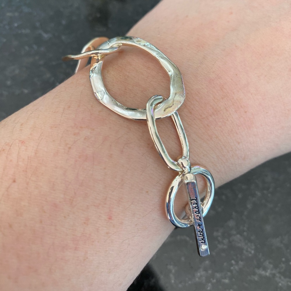 Chloe + Isabel Hammered Silver Bracelet